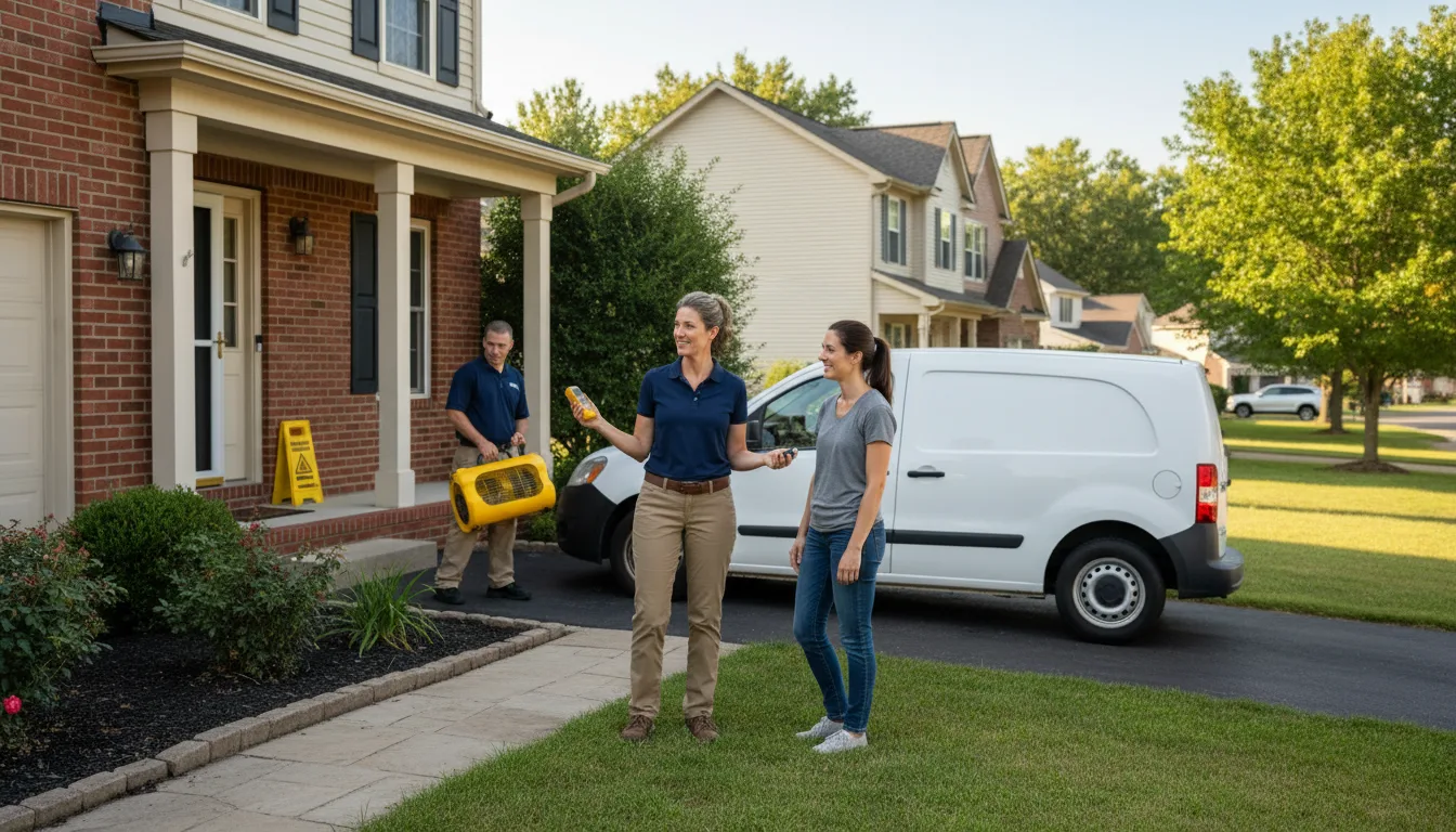 Water restoration image for Water Damage & Restoration Services in Council, NC